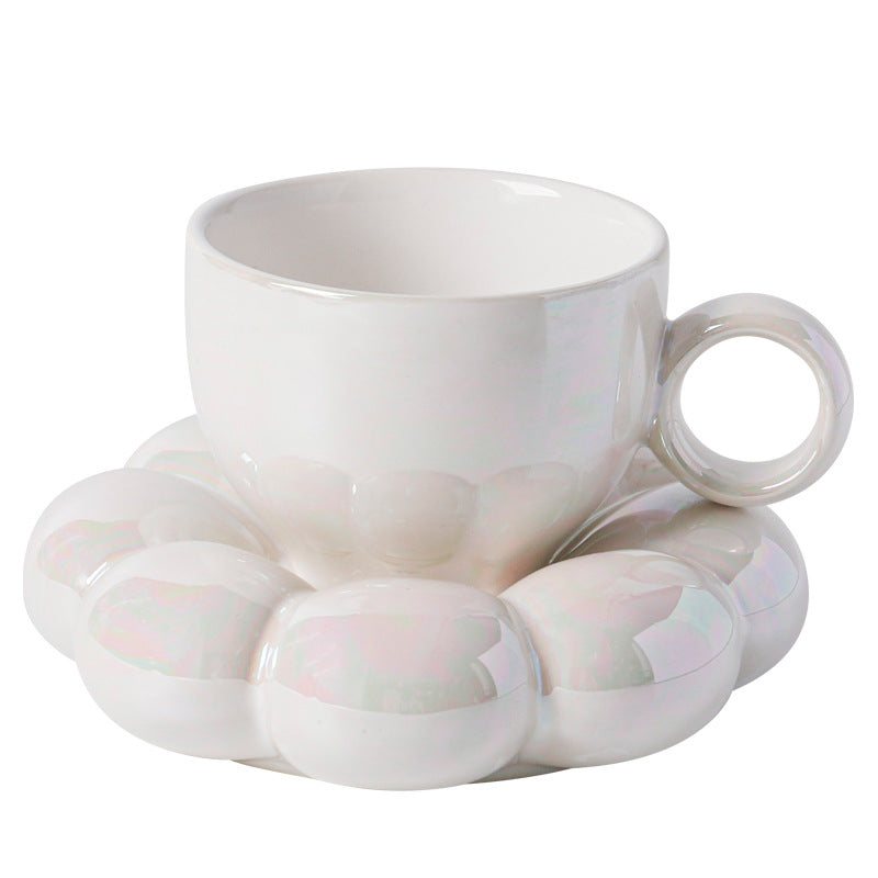 Rustic Farmhouse Floral Coffee Mug Ceramic Set