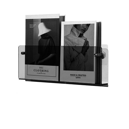 Clear Wall Mount Book Shelf Storage Rack