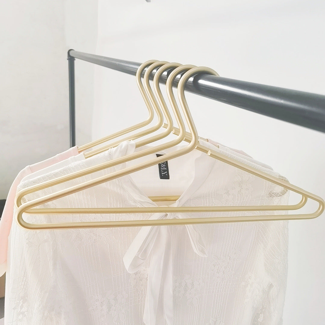 Strong Metal Coat Hanger in Matte Gold Finish