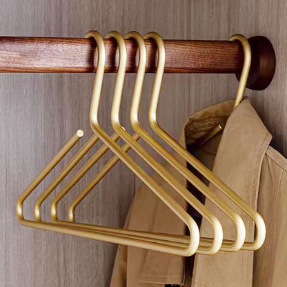 Strong Metal Coat Hanger in Matte Gold Finish