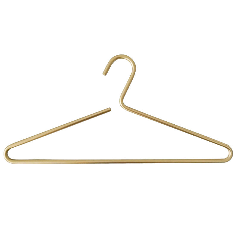 Strong Metal Coat Hanger in Matte Gold Finish