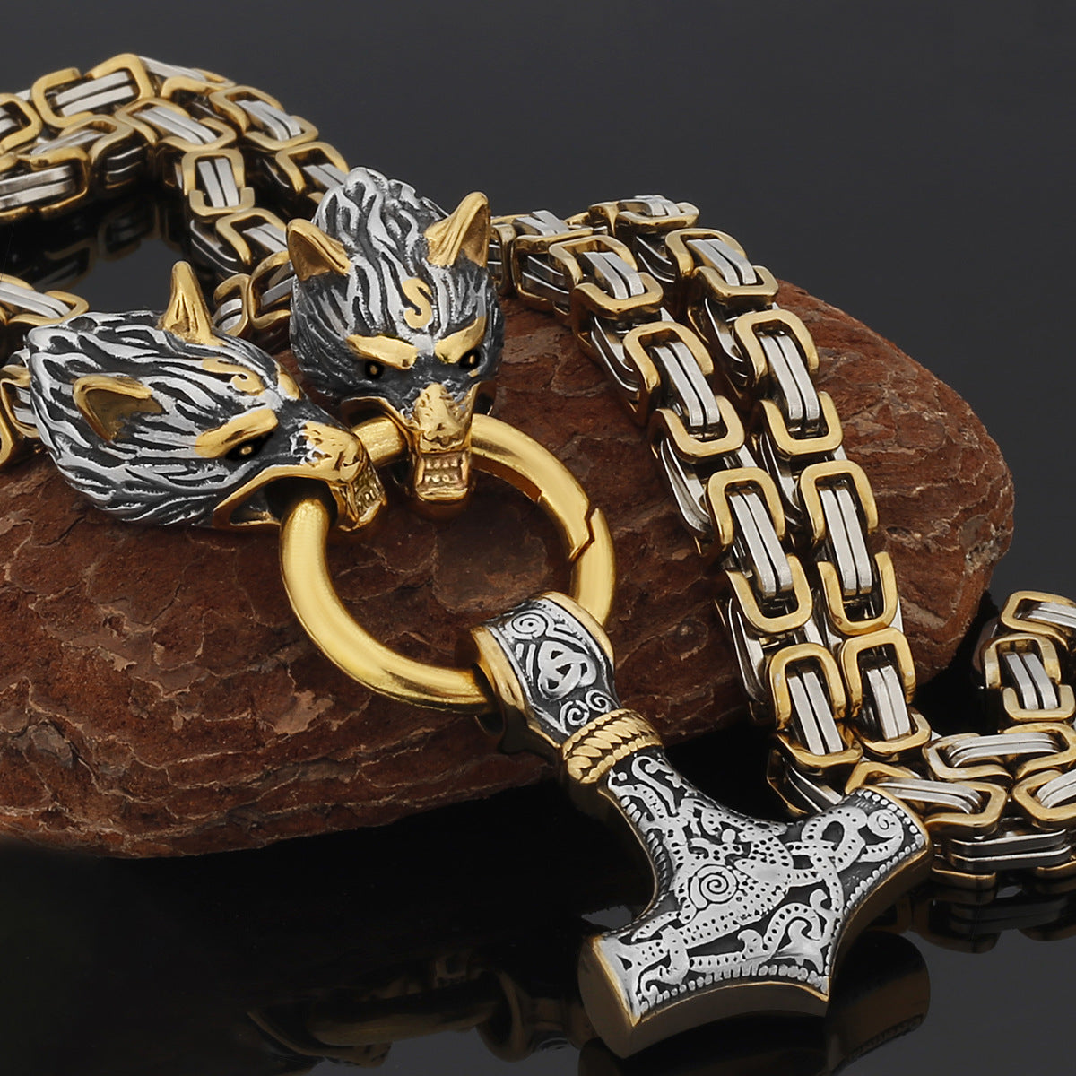 Strong Metal Viking Warrior Pendant Necklace - Befez