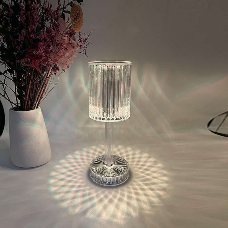 Romantic Pink Bedside Table Lamp Soft Night Light