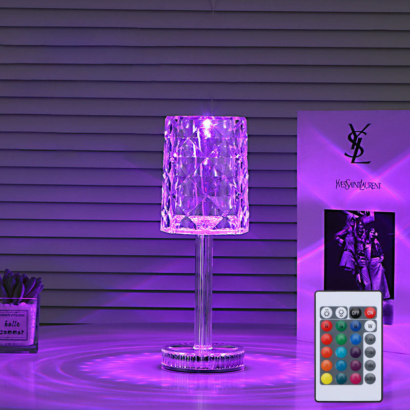 Romantic Pink Bedside Table Lamp Soft Night Light