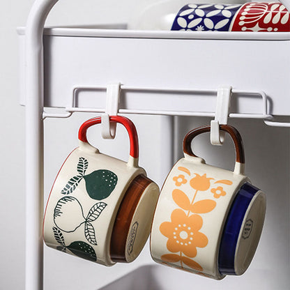 Decorative Printed Hanging Ceramic Coffee Mug