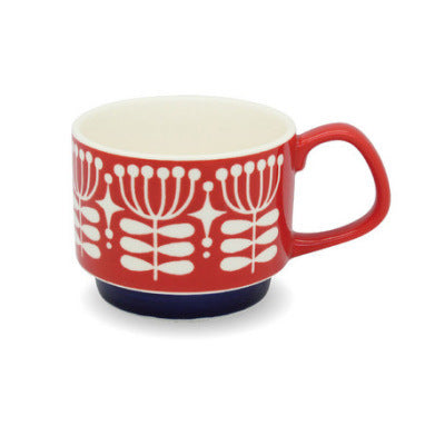 Decorative Printed Hanging Ceramic Coffee Mug