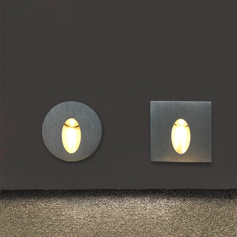 LED Stair Lights Aluminum Recessed Corner Lights Square Wall Lamps