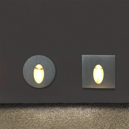 LED Stair Lights Aluminum Recessed Corner Lights Square Wall Lamps