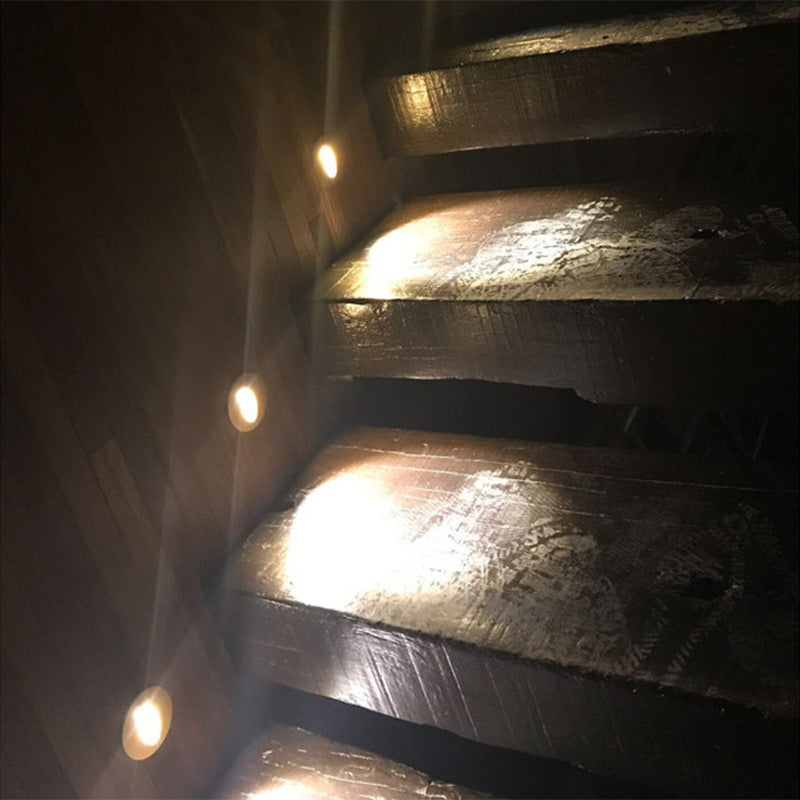 LED Stair Lights Aluminum Recessed Corner Lights Square Wall Lamps