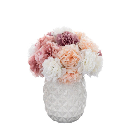 Artificial Peony Flower Arrangement Home Decor