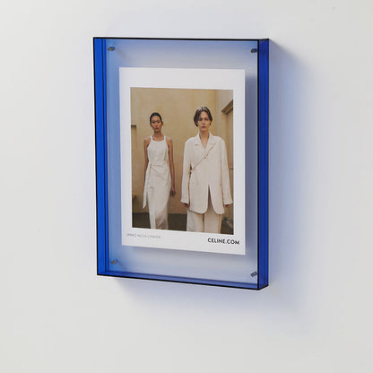 Clear Glass Picture Frame Table Lamp Modern Display