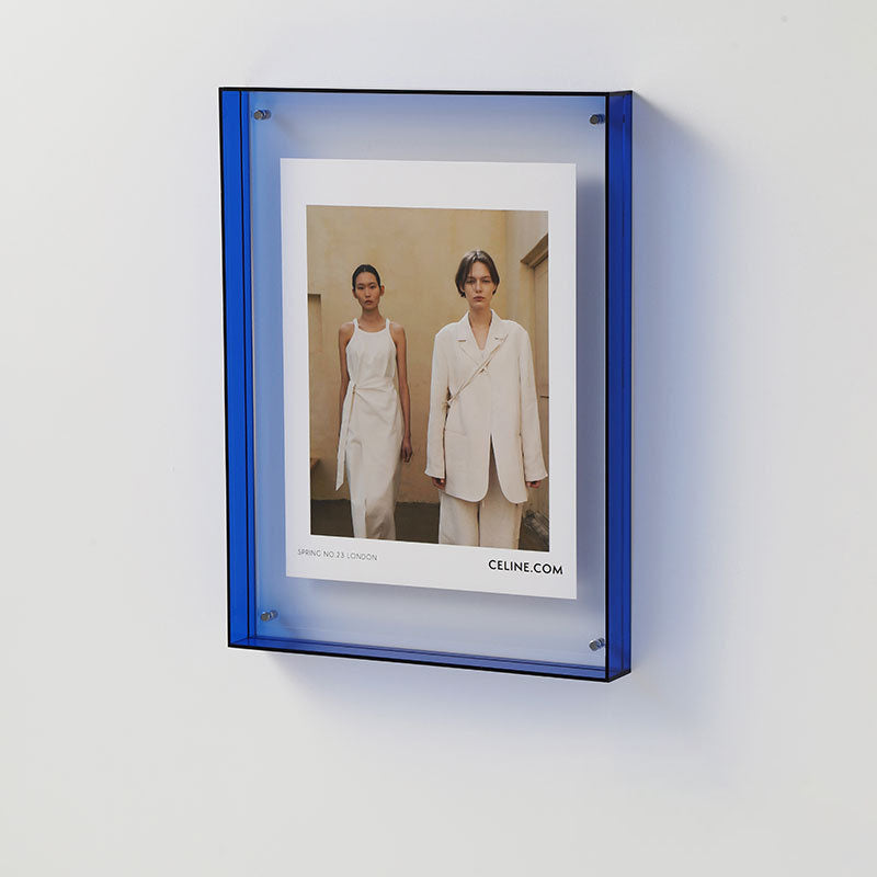Clear Glass Picture Frame Table Lamp Modern Display