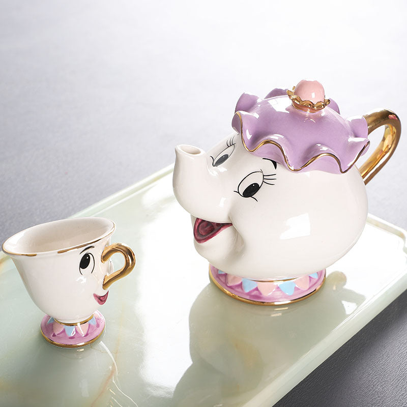 Vintage Gold Teapot Set with Cups - Befez