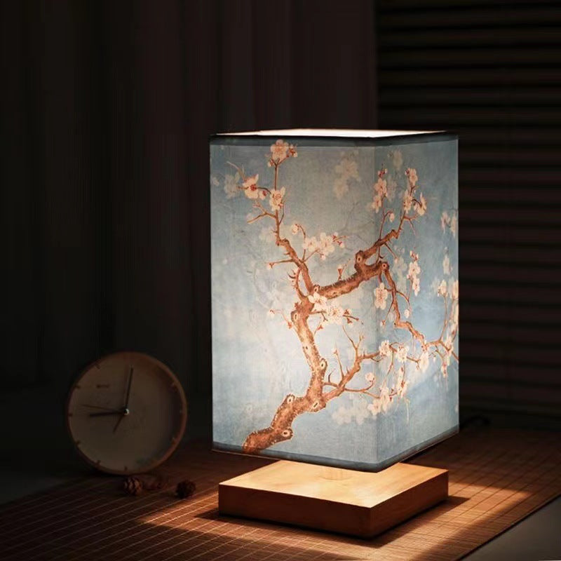 Traditional Wooden Night Stand Lamp - Befez