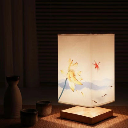 Traditional Wooden Night Stand Lamp