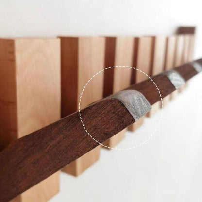 Sturdy Wooden Coat Hook Wall Mount Rack
