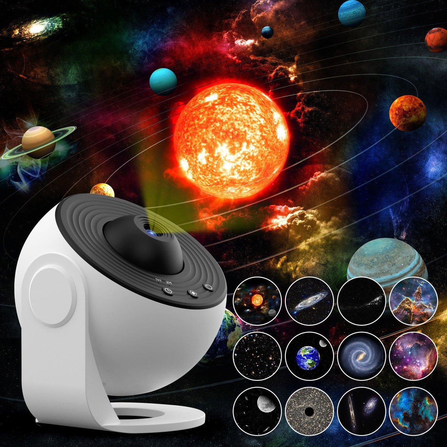Cosmic Star Night Light Projector with HD Videos - Befez
