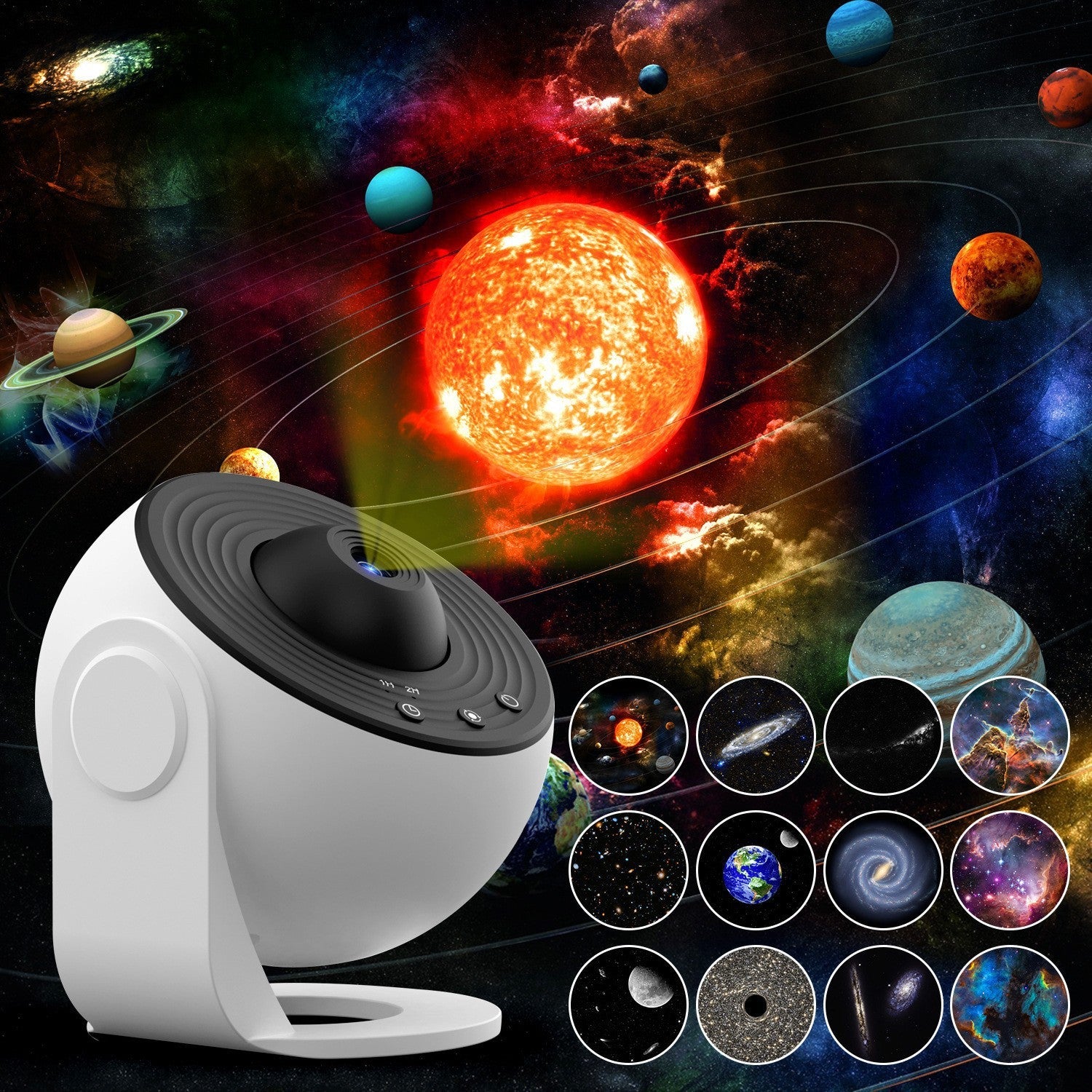 Cosmic Star Night Light Projector with HD Videos - Befez