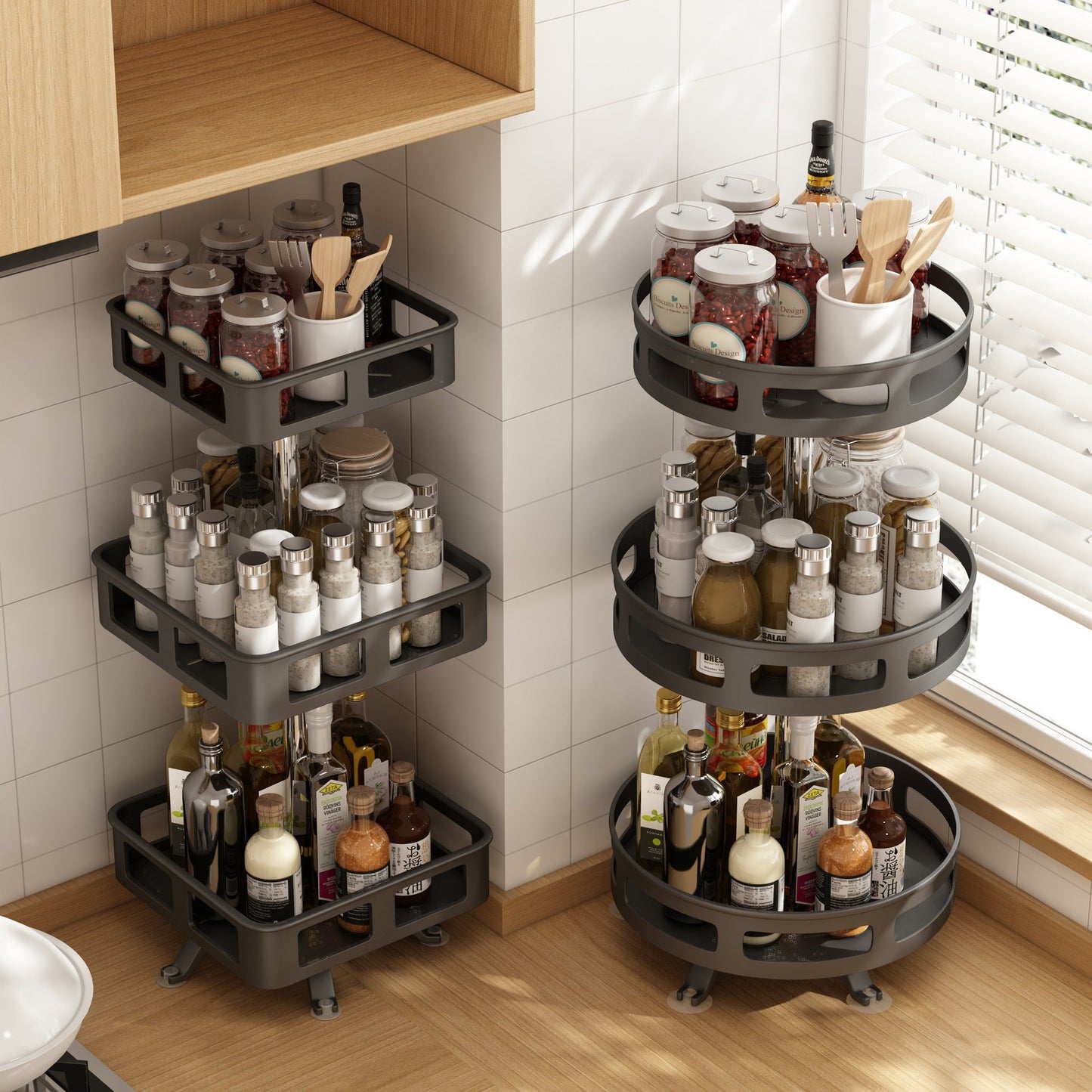Adjustable Spice Rack Storage Organizer - Befez