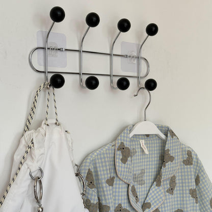 Hidden Wall Mount Iron Coat Hook with Storage