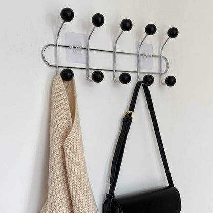 Hidden Wall Mount Iron Coat Hook with Storage