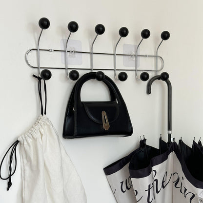 Hidden Wall Mount Iron Coat Hook with Storage