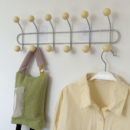 Hidden Wall Mount Iron Coat Hook with Storage
