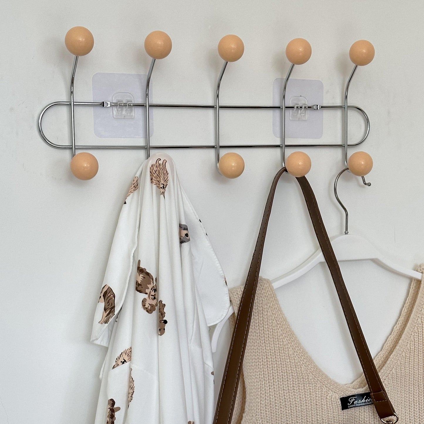 Hidden Wall Mount Iron Coat Hook with Storage