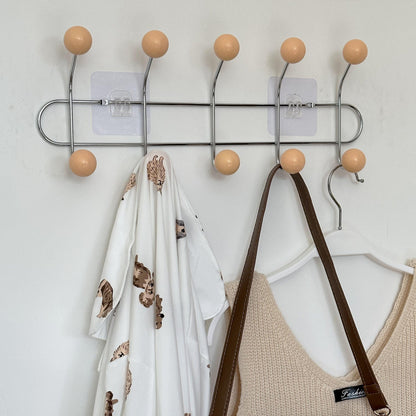 Hidden Wall Mount Iron Coat Hook with Storage