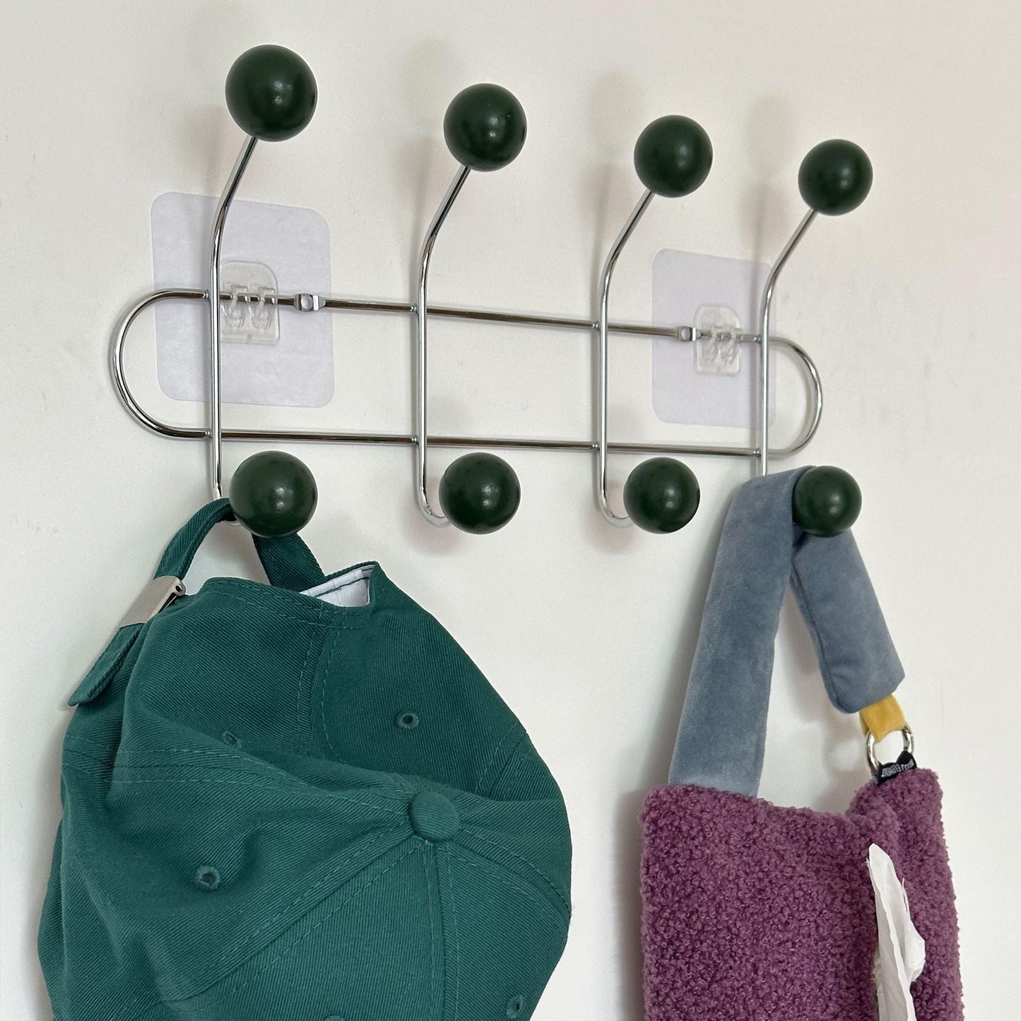 Hidden Wall Mount Iron Coat Hook with Storage