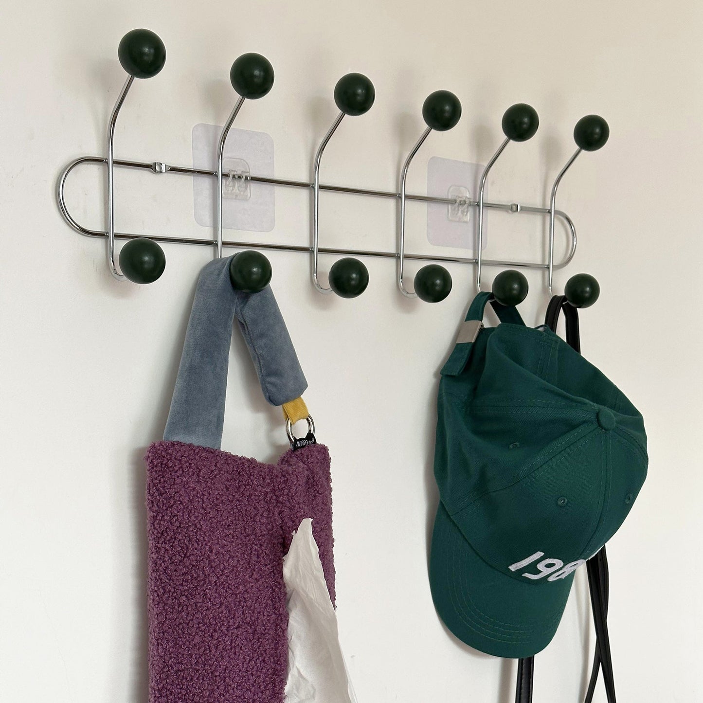 Hidden Wall Mount Iron Coat Hook with Storage