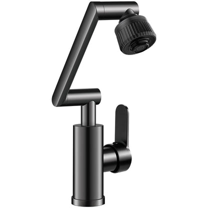 Brushed Copper Bathroom Sink Faucet Hot Cold Mixer
