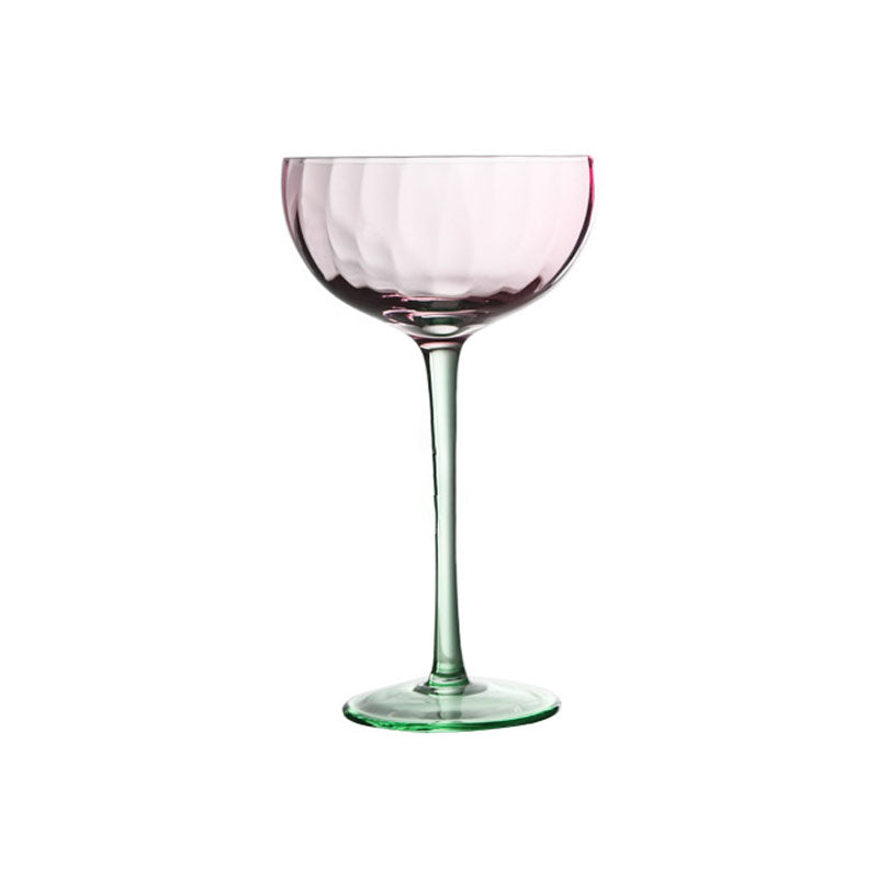 Swirly Patterned Ice Cream Cup, Autumn Pumpkin Martini Glass, Multicolor Striped Wine Glass