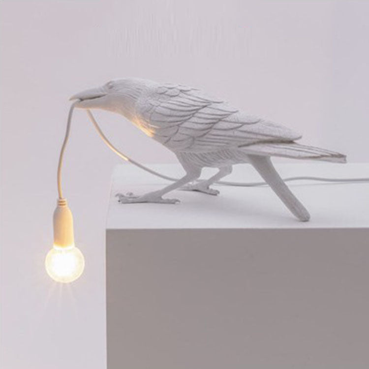 Unique Bird Shaped Table Lamp Decorative Bedside Light