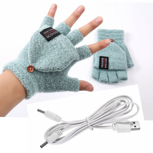 Warm Thermal Half Finger Gloves for Men Women - Befez