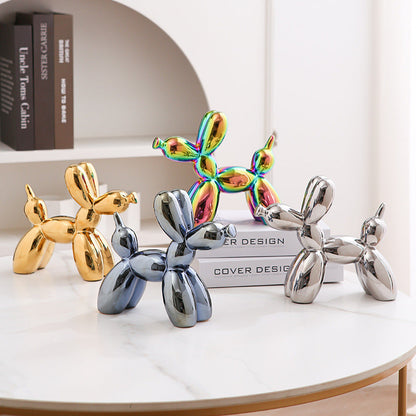 Fun Cute Ceramic Dog Figurine Home Decor Ornament