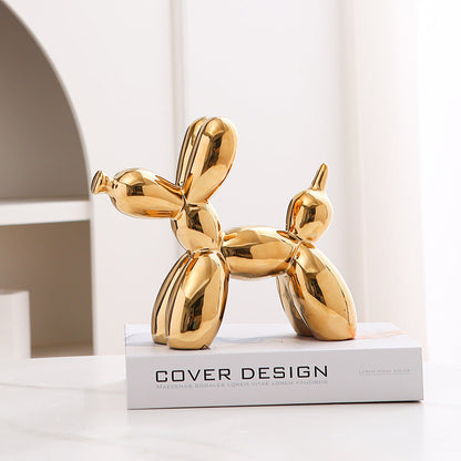 Fun Cute Ceramic Dog Figurine Home Decor Ornament