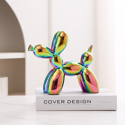 Fun Cute Ceramic Dog Figurine Home Decor Ornament
