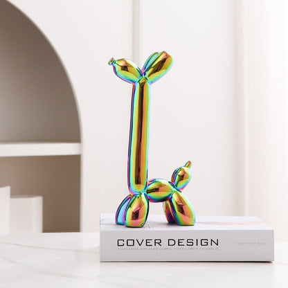 Fun Cute Ceramic Dog Figurine Home Decor Ornament