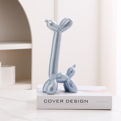 Fun Cute Ceramic Dog Figurine Home Decor Ornament