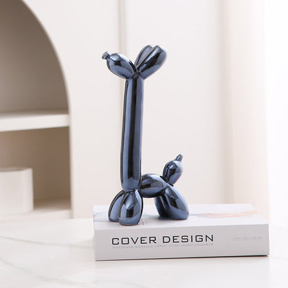 Fun Cute Ceramic Dog Figurine Home Decor Ornament