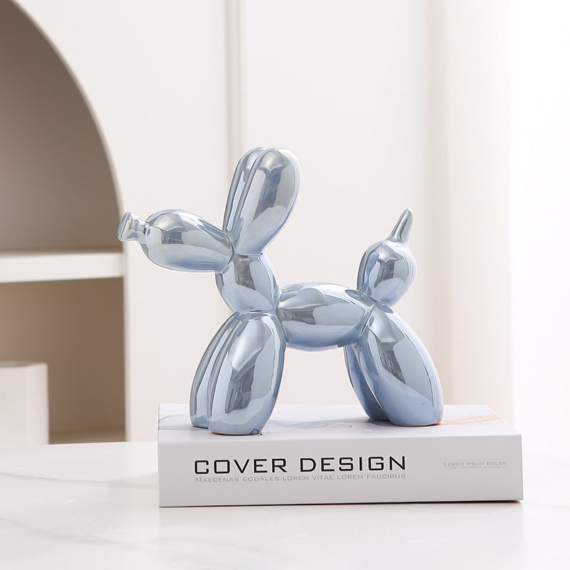 Fun Cute Ceramic Dog Figurine Home Decor Ornament