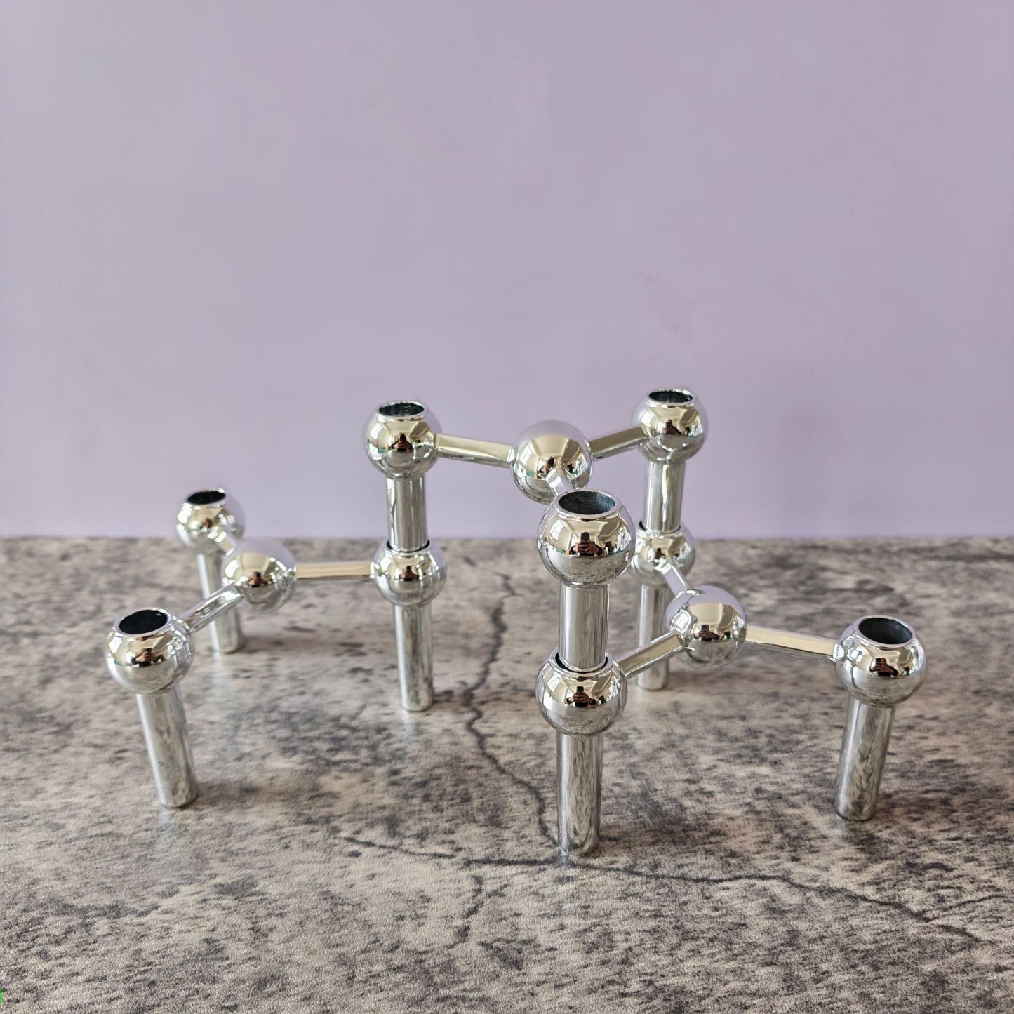 Unique Metal Candle Holder Table Decor