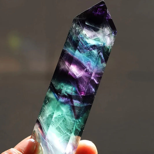 Colorful Crystal Gemstone Decorative Pillar Ornament - Befez