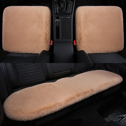 Warm Plush Rabbit Car Seat Pad for Winter