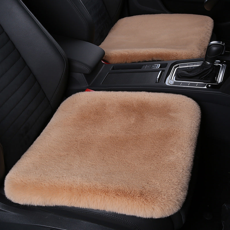Warm Plush Rabbit Car Seat Pad for Winter