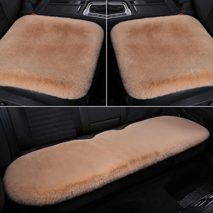 Warm Plush Rabbit Car Seat Pad for Winter