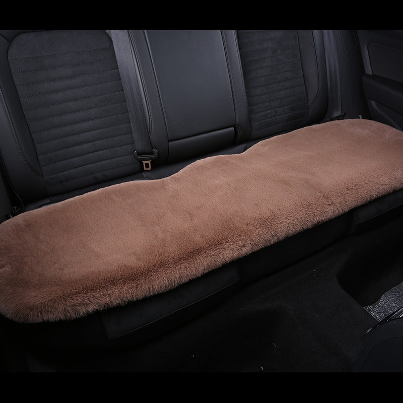Warm Plush Rabbit Car Seat Pad for Winter