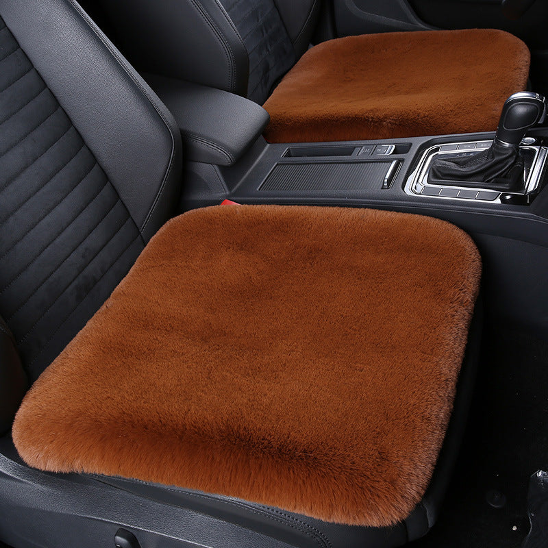 Warm Plush Rabbit Car Seat Pad for Winter