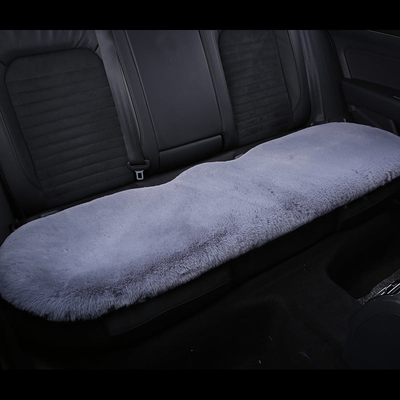 Warm Plush Rabbit Car Seat Pad for Winter